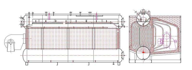 SZS Natural Gas Water Tube Steam Boiler