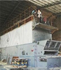 15 ton Biomass Fired Steam Boiler on Site in Manila, Philippines