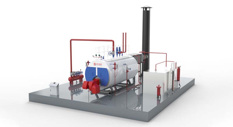 Horizontal Type Oil Gas Condensing Steam Boiler
