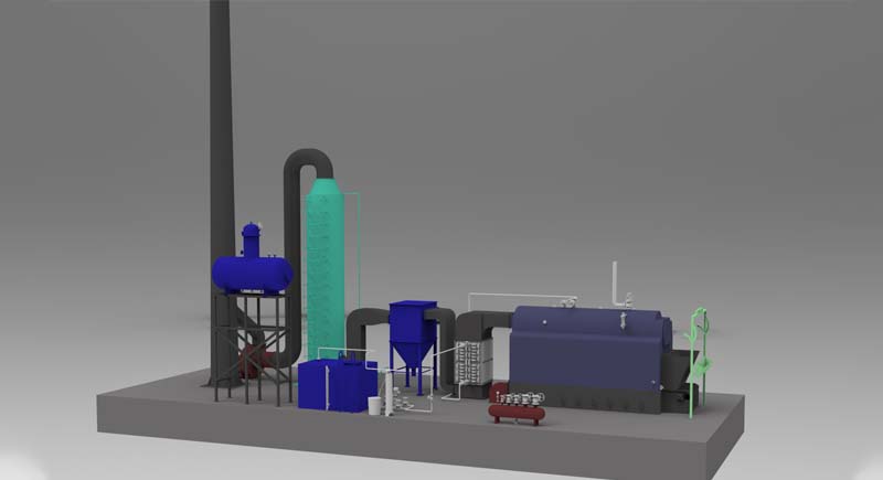 DZL Biomass Fuel Hot Water Boiler