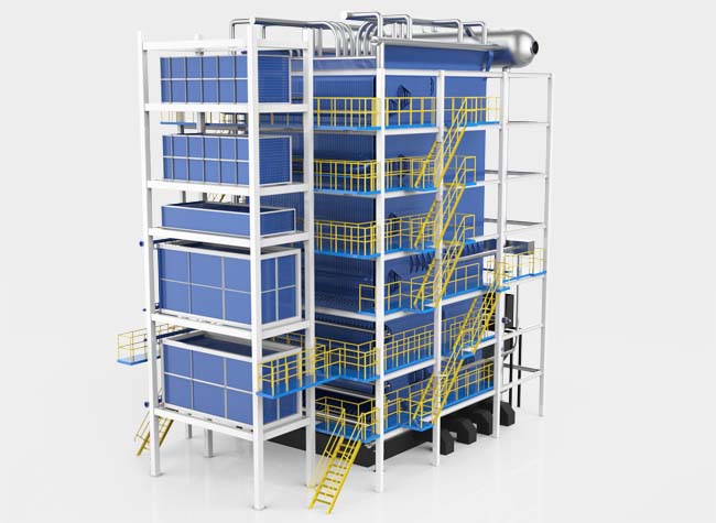 DHL Coal Fired Corner Tube Steam Boiler