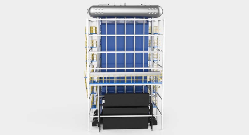 DHL Coal Fired Corner Tube Hot Water Boiler