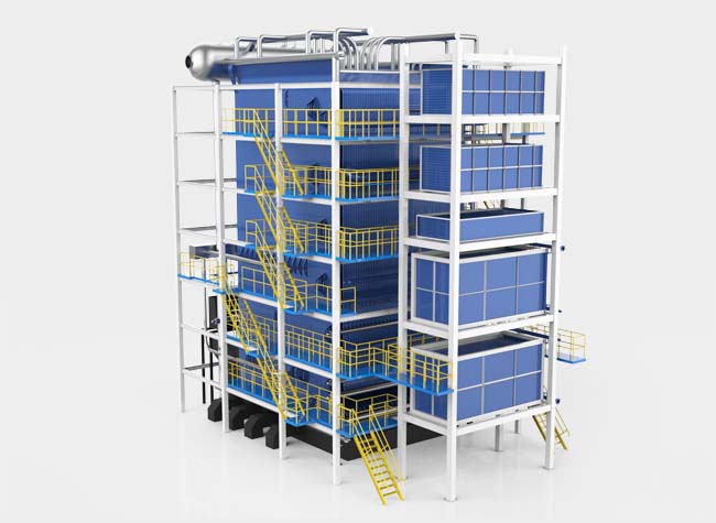 DHL Biomass Fired Corner Tube Steam Boil